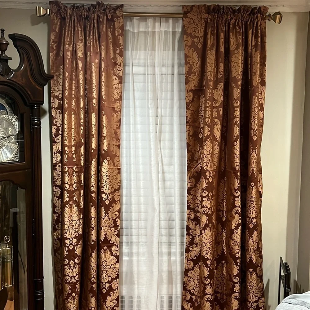 Croscill Home Curtains beautiful & rich! Color is rust & gold